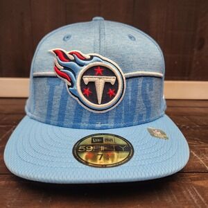 Tennessee Titans Mens 7 3/8 Fitted On-field 59fifty New Eras Hat Cap